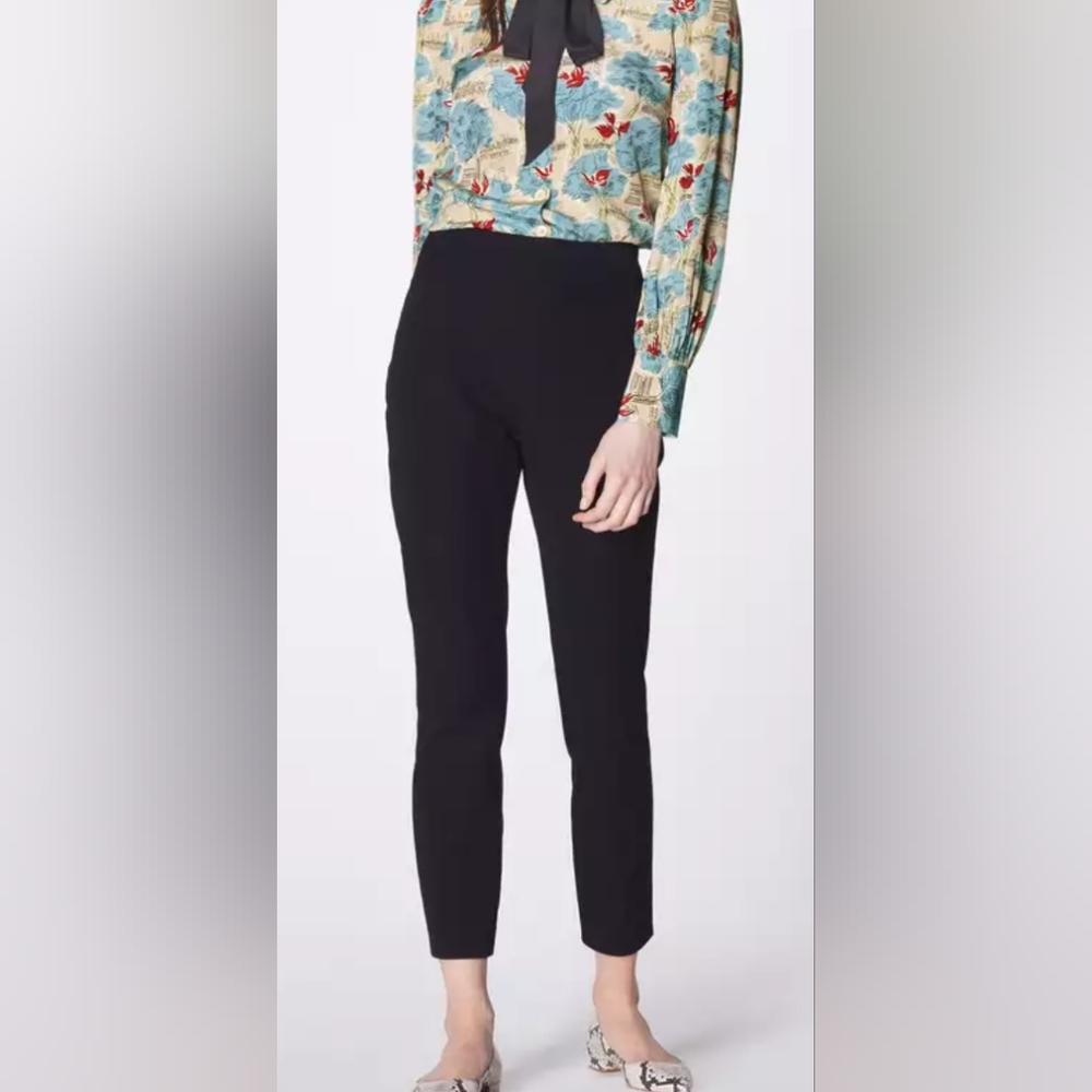 LK Bennet black stretch pants high waisted great condition size 6